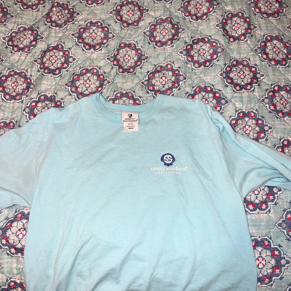 Simply Southern Light Blue Crewneck